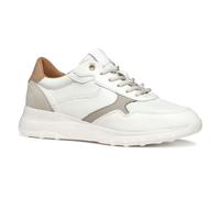 Geox Damen D ALLENIEE A Sneaker, Optic White/Lt Taupe, 36 EU