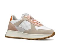 Geox Damen D Amabel A Sneaker, White/Lt Taupe, 37 EU