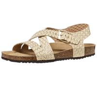 Geox Damen D BRIONIA B Flat Sandal, LT Gold, 37 EU