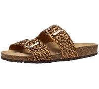 Geox Damen D BRIONIA L Flat Sandal, Bronze, 36 EU