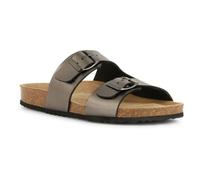 Geox Damen D BRIONIA L Flat Sandal, Gun, 36 EU