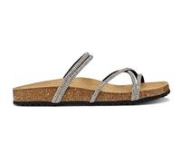 Geox Damen D BRIONIA R I Flat Sandal, Black, 37 EU