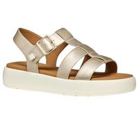 Geox Damen D CAMALEI B Flat Sandal, Lt Gold, 37 EU