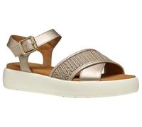 Geox Damen D CAMALEI F Flat Sandal, Champagne, 35 EU