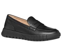 Geox Damen D FLEXTRIDE B Moccasin, Black, 38 EU