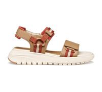 Geox Damen D FLEXTRIDE S C Wedge Sandal, BEIGE/Brick, 41 EU