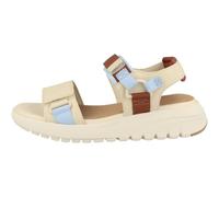 Geox Damen D FLEXTRIDE S C Wedge Sandal, Papyrus/Crystal, 38 EU