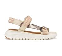 Geox Damen D FLEXTRIDE S D Wedge Sandal, Papyrus/DK BEIGE, 36 EU