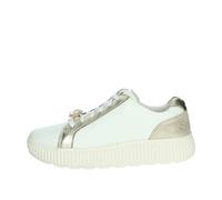 Geox Damen D GRAISY G Sneaker, White/LT Taupe, 35 EU
