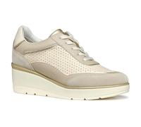 Geox Damen D ILDE B Sneaker, Beige/Lt Taupe, 36 EU