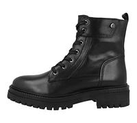 Schnürstiefelette GEOX "Geox Stiefelette Nappaleder", Damen, Gr. 36, schwarz, Nappaleder, Schuhe (67639413-36) schwarz