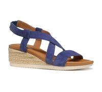 Geox Damen D Ischia Corda A Wedge Sandal, Blue, 36.5 EU