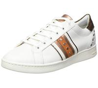 Geox Damen D Jaysen Sneakers, Off Wht Brown, 38 EU