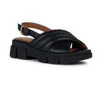 Geox Damen D LISBONA Sandal, BLACK, 37 EU