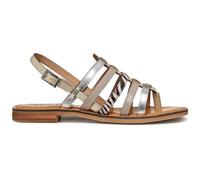 Geox Damen D MADDALUSIAC B Flat Sandal, Rock/Papyrus, 38 EU