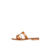 Geox Damen D MADDALUSIAC P Flat Sandal, Camel/Papyrus, 39 EU