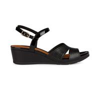 Geox Damen D MARYKARMEN A Wedge Sandal, Black, 38 EU