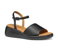 Geox Damen D MELICONIA A Wedge Sandal, Black, 40 EU
