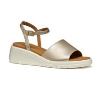 Geox Damen D MELICONIA A Wedge Sandal, Lt Gold, 36 EU