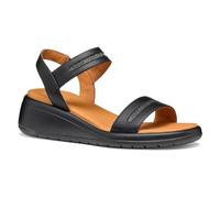 Geox Damen D MELICONIA E Wedge Sandal, Black, 35 EU