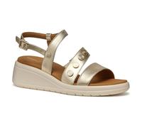 Geox Damen D MELICONIA F Wedge Sandal, Lt Gold, 39 EU