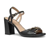 Geox Damen D New ERAKLIA 80 A Heeled Sandal, Black, 37 EU