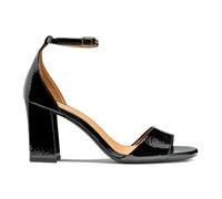 Geox Damen D New ERAKLIA 80 Heeled Sandal, Black, 38 EU