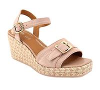 Geox Damen D PANAREA Espadrille Wedge Sandal, Nude, 38 EU