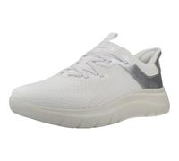 Geox Damen Sneaker D PLUMMERY Plus B Weiß/Silber Größe 37