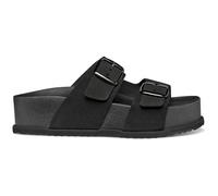 Geox Damen D SANDYBETT HIGH A Flat Sandal, Black, 36 EU
