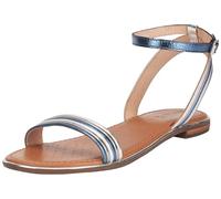 GEOX Leder Sandalen, blau, 39 Blau/ Silber