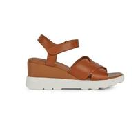 Geox Damen D SPHERICA EC6 C Wedge Sandal, Cognac, 35 EU