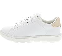 Geox Damen D SPHERICA ECUB-1 B Sneaker, White/LT Gold, 35 EU