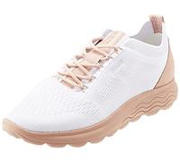 Geox Damen D SPHERICA Sneaker, Off White/Nude, 41 EU