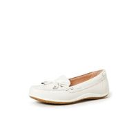 Geox Damen D Vega Moc B Mokassins, Off White, 36.5 EU