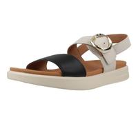 Geox Damen D XAND 2S A Wedge Sandal, LT Sand/Black, 37 EU