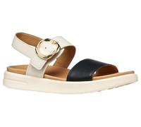 Geox Damen D XAND 2S A Wedge Sandal, LT Sand/Black, 42 EU