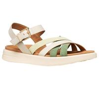 Geox Damen D XAND 2S B Wedge Sandal, LT Sand/Olive, 36 EU