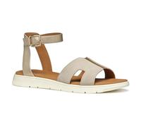 Geox Damen Dandra B Flat Sandal, Lt Gold Lt Taupe, 35 EU