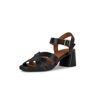 Geox Damen Genziana Mid B Heeled Sandal, Schwarz, 38 EU