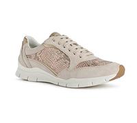 Geox Damen Low-Top Sneaker Sukie, Frauen Halbschuhe,lose Einlage,Strassenschuhe,Sportschuhe,Freizeitschuhe,Turnschuhe,Beige (Skin/Rose Gold),41 EU