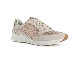 Geox Damen Low-Top Sneaker Sukie, Frauen Halbschuhe,lose Einlage,Strassenschuhe,Sportschuhe,Freizeitschuhe,Turnschuhe,Beige (Skin/Rose Gold),41 EU