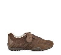 Sneaker GEOX "Geox Sneaker Veloursleder", Damen, Gr. 40, braun (dunkelbraun), Veloursleder, Schuhe Sneaker (55705416-40) dunkelbraun
