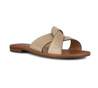 Geox Damen Sozy Y Flat Sandal, Lt Gold, 39 EU