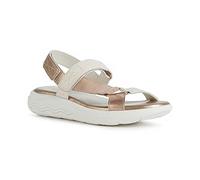 Geox Damen Spherica Ec5w Sandalen, Cream Dk Skin, 35 EU