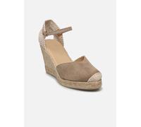 Geox D GELSA A Wedge Sandal, BEIGE, 41 EU