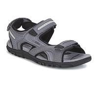 Geox Flache Sandalen S.STRADA D in Grau 44