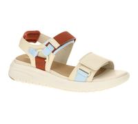 Geox Damen D FLEXTRIDE S C Wedge Sandal, Papyrus/Crystal, 41 EU