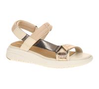 Geox Damen D FLEXTRIDE S D Wedge Sandal, Papyrus/DK BEIGE, 40 EU