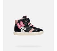 Geox Jungen Mädchen B GISLI Girl Sneaker, Black/Old Rose, 25 EU
